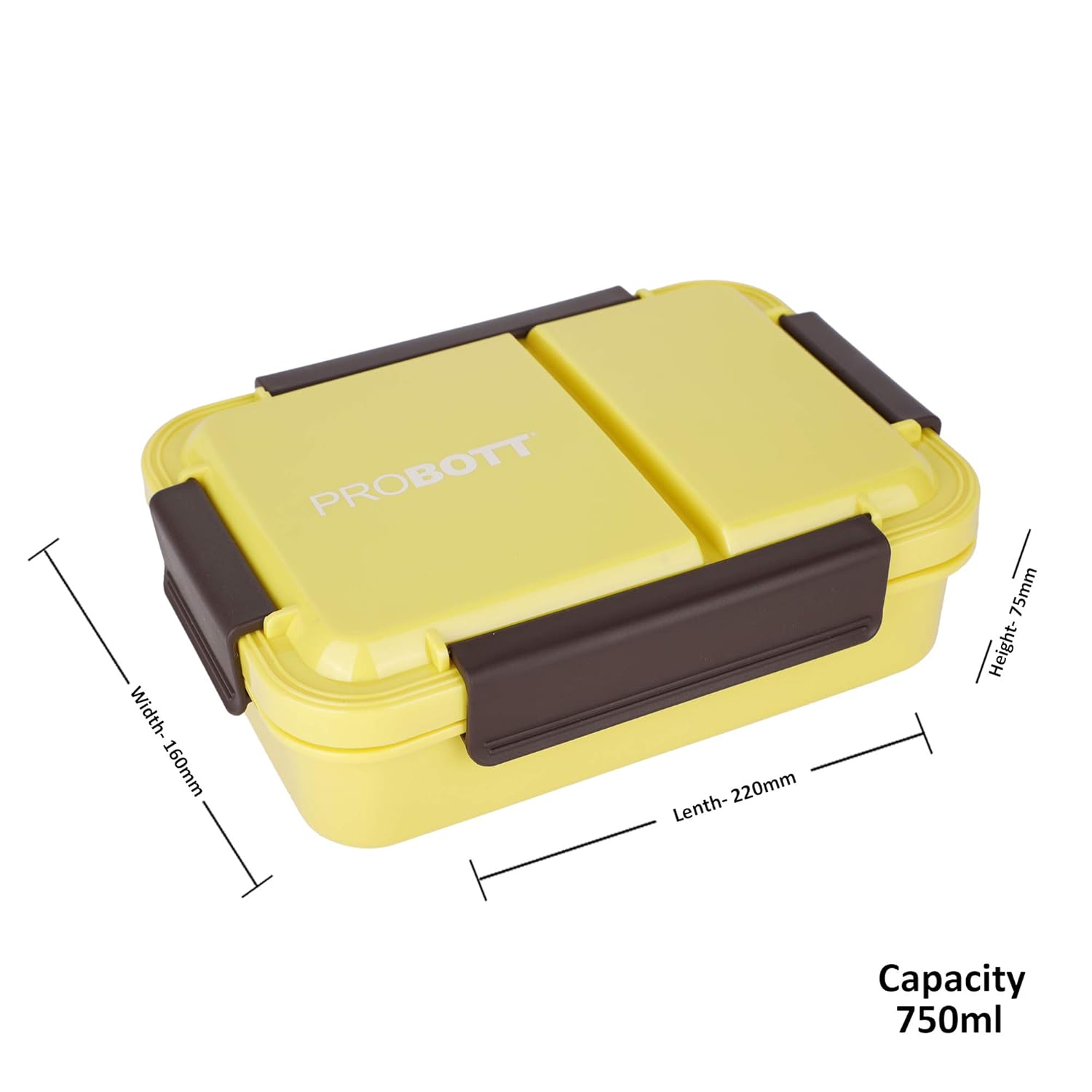Buy Probott Stainless Steel Comby Meal Lunch Box 750ml Yellow Pbh 6013 Online At Low Prices In India Amazon In