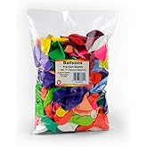 Hygloss Products Party Latex Balloons - Decorations for Birthdays, Parties, Special Events, Holidays and More - Assorted Colors, 7” - Jumbo Pack of 144
