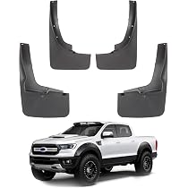Kit 4 Bavettes Garde-Boue Pour Ford Ranger 2011-2019 - Protection Avant & Arrière Contre La Boue, Cailloux - Facile à Poser