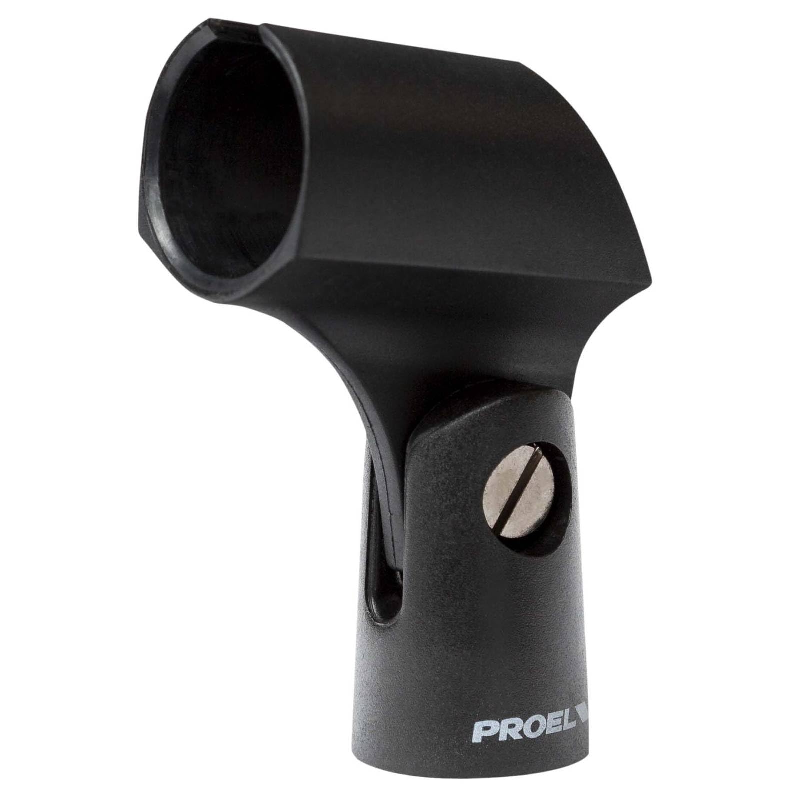 Proel APM10 – Clip for Microphone with Screw Attachment for Microphone Stand, Black