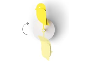 Birdie 2.0 - Design Indoor CO2 Monitor - Air Quality Meter for Home & Office - Promotes Mental & Physical Health - Modern Interior Decor - Reducing Health Risks with Clean Air (Yellow, FullBirdie)