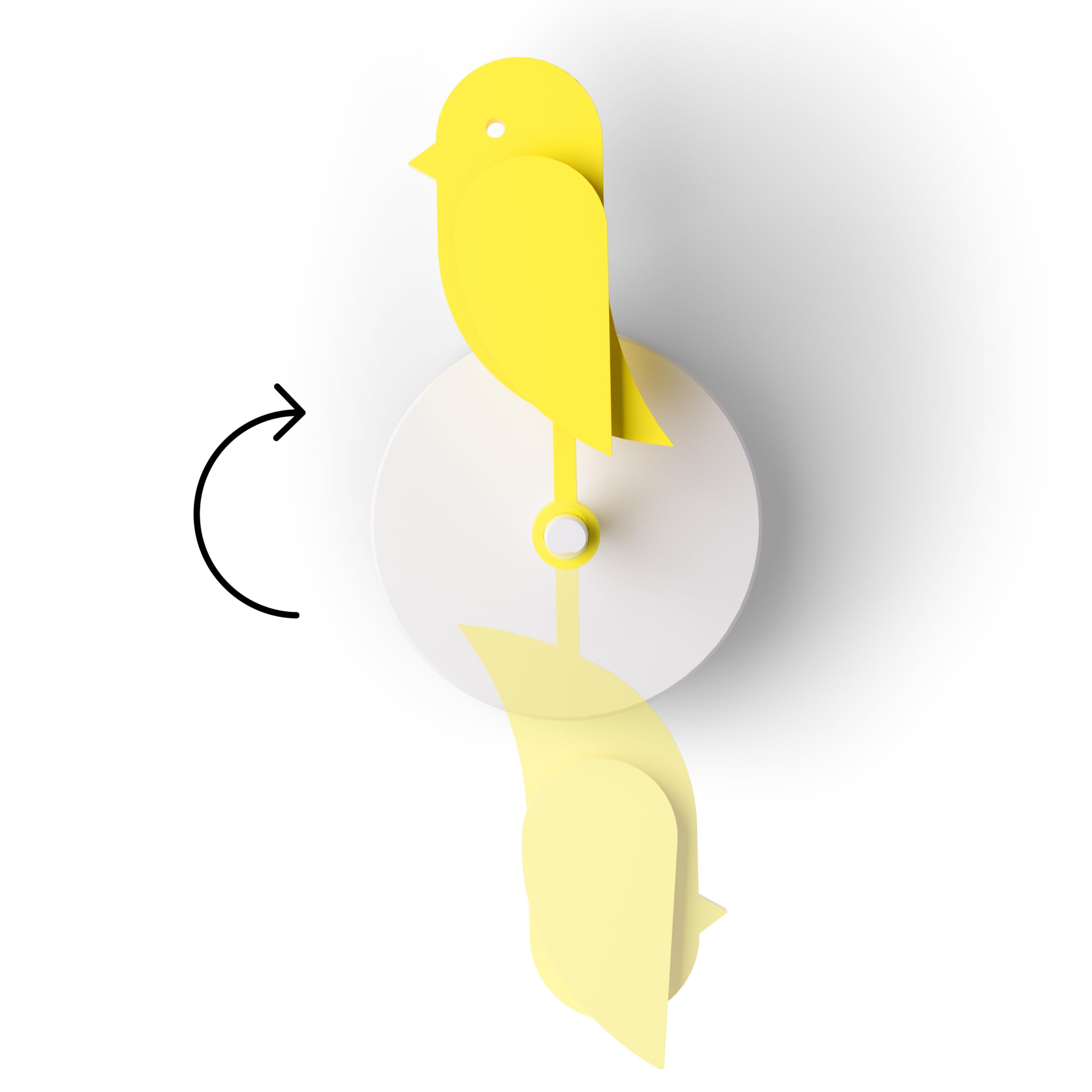 Birdie 2.0 - Design CO2-Messgerät für Innenräume – Luftqualitätsmonitor für Zuhause & Büro – Fördert Gesundheit – Modernes Wohnaccessoire – Saubere Luft reduziert Risiken (Gelb)