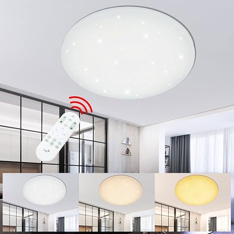 Vgo 100w Plafonnier Led Ciel étoilé Plafonnier Ronde Salle