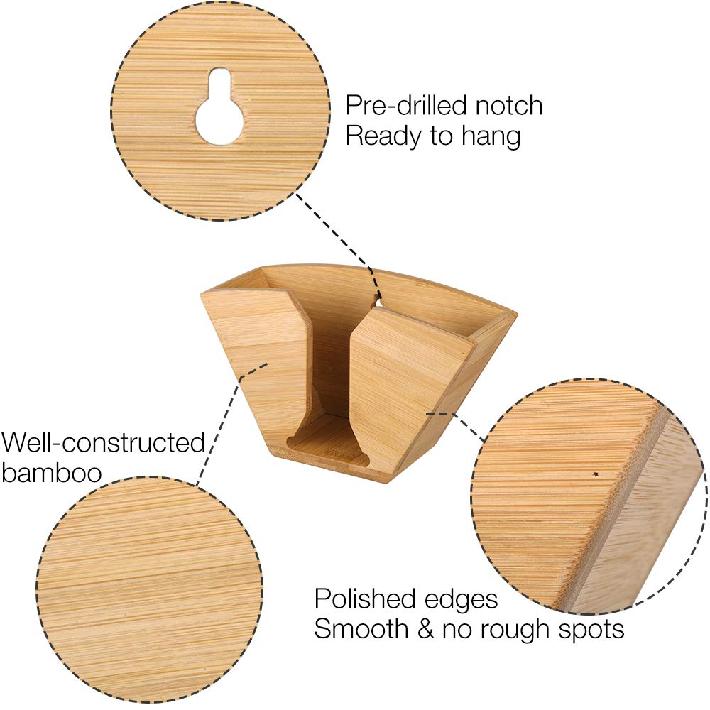 Mua Unibene Bamboo Coffee Filter Holder, Coffee Paper Storage Container