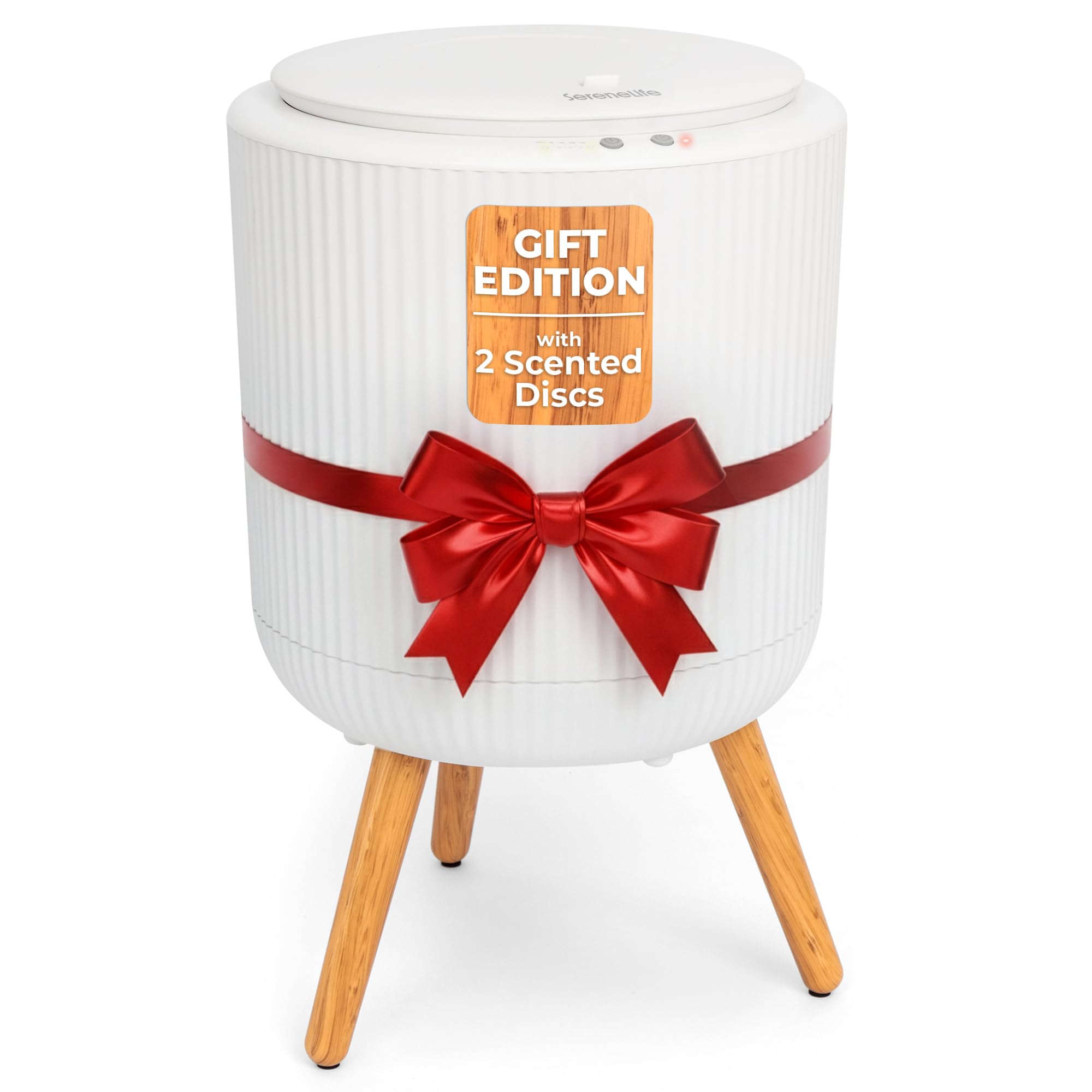 Photo 1 of ** sold as is, no refund/return** see comments!
SereneLife Freestanding Towel Warmer Bucket – 18" Hot Towel Warmer with Legs for Bathroom & Spa, 12L Capacity, Built-In Timer, Aroma Discs & LED Indicator, Fits One Towel or Robe, Gray