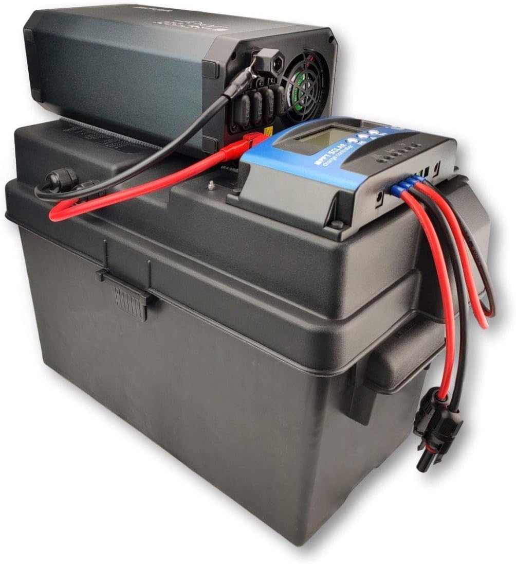 Cutting Edge Power 1KW Pure Sine Solar Generator, Portable Wind Solar Battery Box w Inverter: Garden & Outdoor