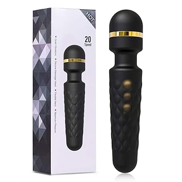 YUECHAO Handheld Massagestab - Wireless Magic Wand Massager | Silikon Massagegerät mit 8 * 20 Vibrationsmodi | Wasserdicht & 
