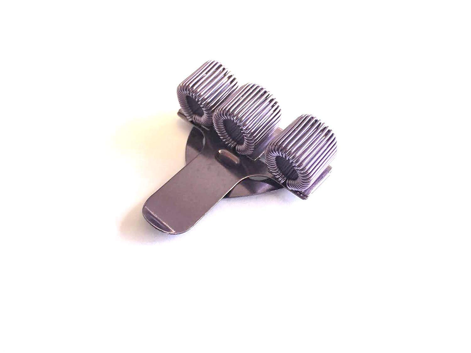 1 x VIOLET COLOURED TREBLE TRIPLE PEN HOLDER POCKET PEN CLIP perfect for Nurses, Doctors