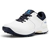 FitVille Extra Wide Men's Golf Shoes Waterproof, Professional Outdoor Spiked Golf Shoes for Men with Arch Support