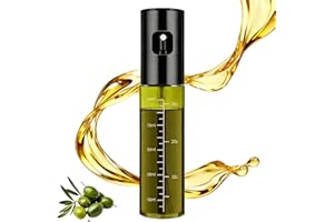 Oil Sprayer for Cooking, Light-Proof Olive Oil Sprayer Mister with Scale, 100ml Olive Oil Spray Bottle, Air Fryer Vegetable V