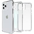 ITSKINS Spectrum // Clear Protective Phone Case Compatible with iPhone 13 Pro, Slim Hybrid Case, Anti-Yellowing, and Heavy Duty Shockproof Cover, Military Phone Case - Transparent