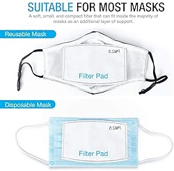 100pcs PM2.5 Activated Carbon Filter for Cloth Mask