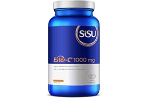 Sisu Ester-C 1000mg 120 Tablets, 24-hour Immune Support, Less Acidic, Better Absorbed & Retained Than Other Forms of Vitamin 