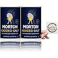Mort Iodized Salt 26 Oz (2-Pack) Bundle With Exclusive Mystery Recipe Card