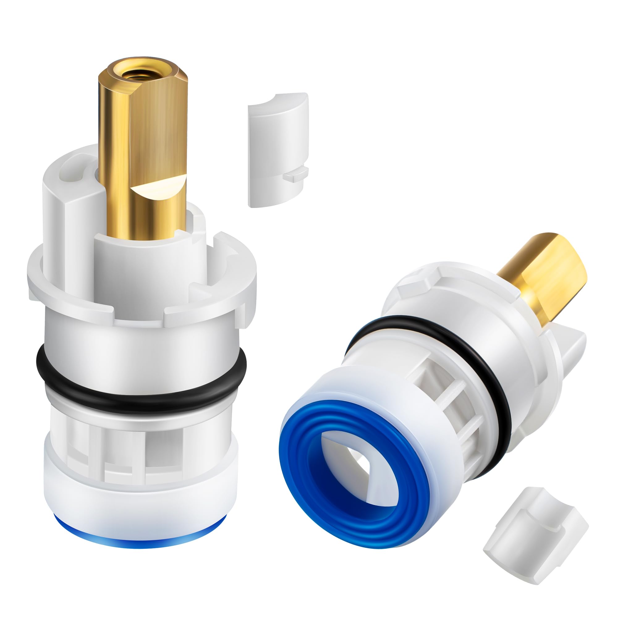 Photo 1 of Enhon 2Pack Faucet Cartridge Replacement for RP47422, Faucet Repair Kit Compatible with 2 Handle Victorian Faucets Only, Faucet Stem Replacement Compatible with Delta Two Handle Ceramic Stem Cartridge