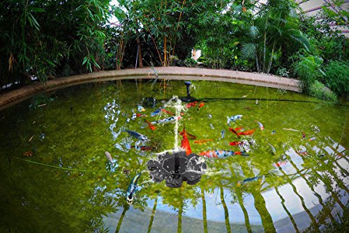 Solar Fountain Pump, Outdoor Solar Powered Bird Bath Water Fountain Pump Solar Sprinkler Fountain for Pool Garden Aquarium - Thumbnail 5