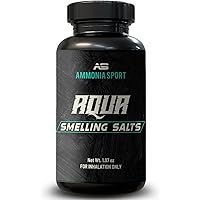 AQUA - Smelling Salt - Pre-Activated Salts with Hundreds of Uses Per Bottle - Ammonia Inhalant - Extra Strength Inhalants - A