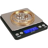 GemOro Platinum XP500 Extra-Precision Pocket Jewelry Scale, 500g x 0.01g | 500g capacity with 0.01g readability, extra-large platform and protective covers that double as weighing trays.