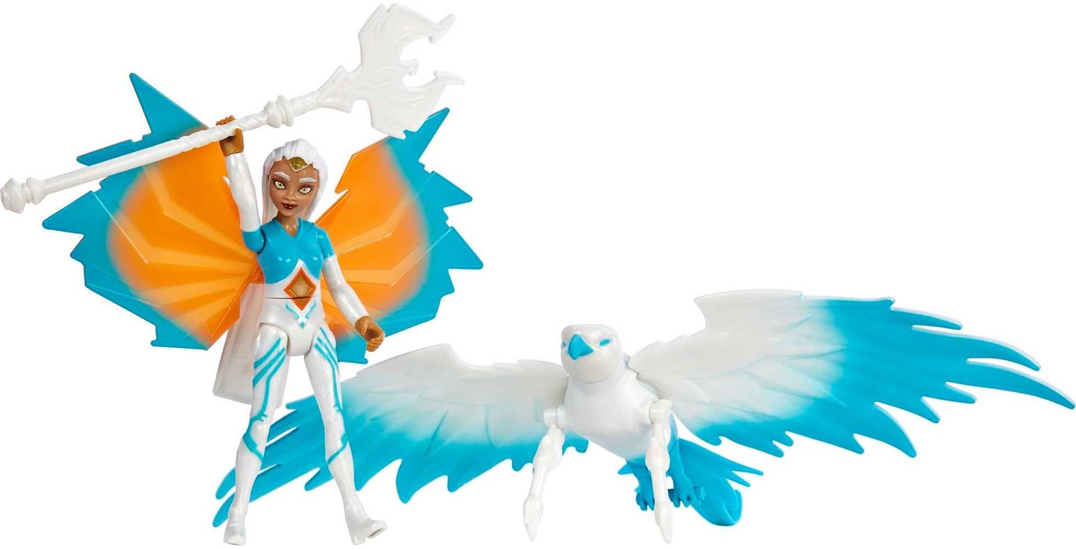 Masters Of The Universe Set He-Man E La Maga Con Veicolo Falco Alato – Action Figure 14 Cm Ispirate Alla Serie Netflix, Giocattolo Collezionabile Per Bambini 4+ Anni, Regalo Motu