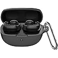 for Bose Ultra Open Earbuds Case 2024, Compatible with Bose Ultra Open Earbuds Silicone Case, Shockproof Protective Case Cover for Bose Open Earbuds with Carabiner, Front LED Visible-Black