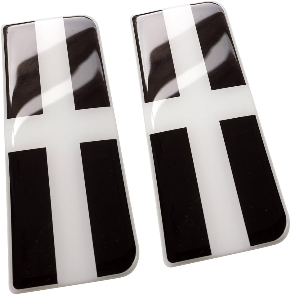 Kernow Flag Number Plate Gel Domed Decals Amazon.co.uk Car & Motorbike