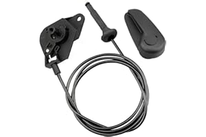 FURNYQUAINT Hood Release Cable Pull Handle Assembly Fit for Ford Fusion 2013 2014 2015 2016 2017 2018 Hood Release Handle and Latch Bracket and Cable Replace DS7Z16B626C DS7Z-99042C74-A DS7Z-16916-F