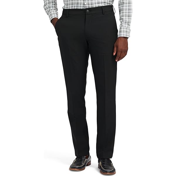 GBOY STUDIO Men's Flat Front Chinos Pants with Expandable Waist