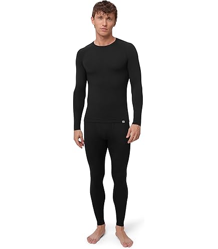 ZeroFit Men's Heat Rub Ultimate Mock Neck Baselayer - Grey - S - View #9