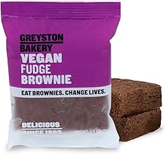Greyston Bakery Vegan Fudge Brownie - Gourmet Chocolate Food Gift - Preservative Free Certified Kosher - 1 unit Individually 
