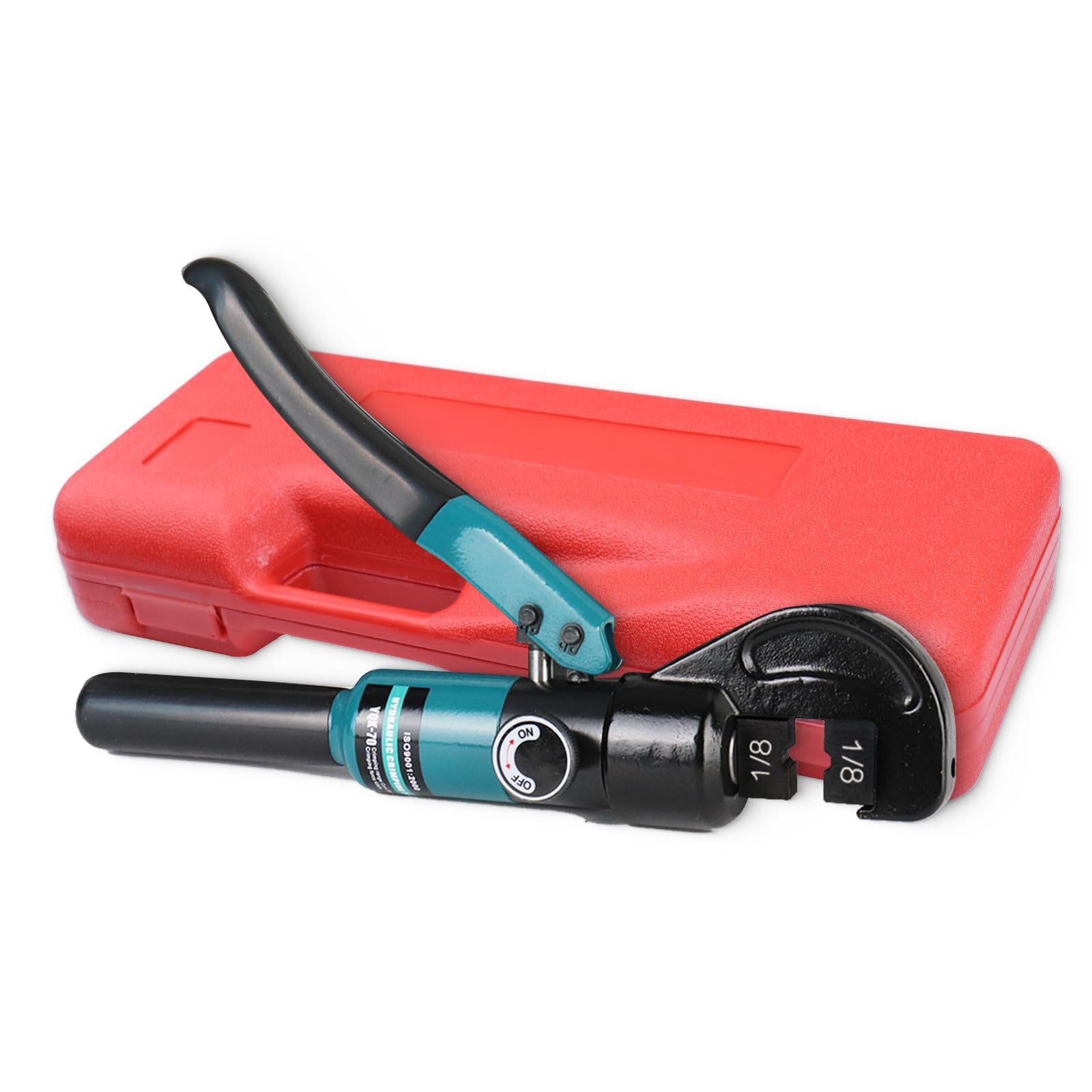 Photo 1 of Muzata Upgraded Custom Cable Railing Crimping Tool Hydraulic Crimper Hydraulic Crimping Tool for 1/8" Stainless Steel Cable Railing Kit Wire Rope Swaging Kit CT25