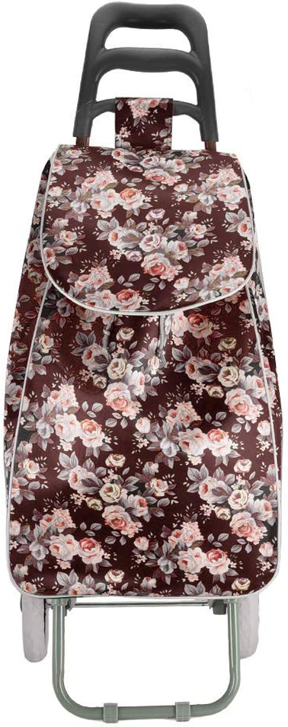 Ebbly Flower Printed Trolley Bag Shopping Bags Large Capacity Bags