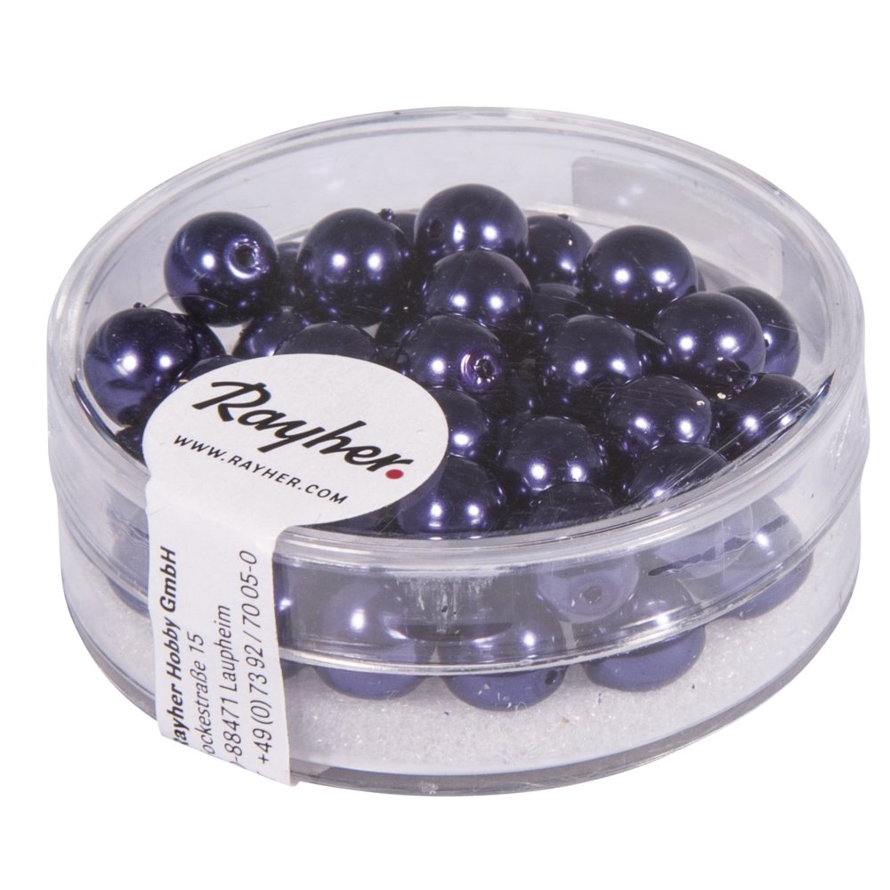 Rayher Renaissance 14401316 Glass Wax Beads Diameter 6 mm Pack of 45 Pf