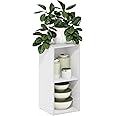 Furinno Fulda Book Shelf, 2-Tier Narrow Bookshelf, Bookcase with 10-in Width Storage Shelf, 9.3 x 9.8 x 21.2, for Living Room