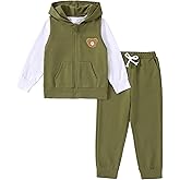 Hihosdor Toddler Boy Clothes Hooded Sweatshirts Pants Set Fall Winter Boys 3 Piece Outfits 2-6 Years