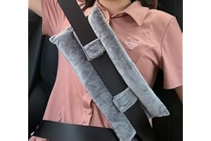 SKIYHON Seat Belt Pillow for Mastectomy Post-Surgery, Heart Surgery Recovery Support Cushion for Chest Chemo Port Pacemaker Bypass Hysterectomy Recovery Pillow (Gray)