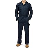 NY Threads Men’s Twill Coverall Relaxed Fit Long Sleeve Utility Work Wear