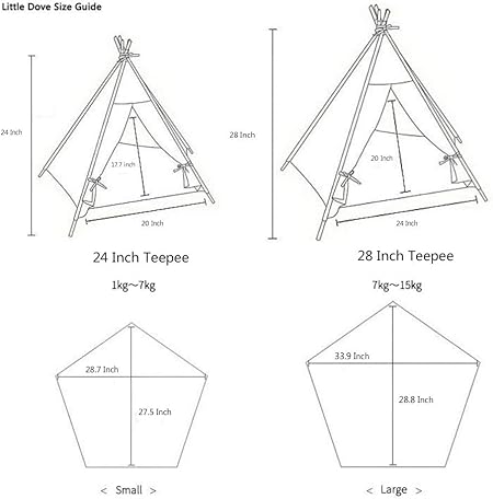 little dove pet teepee