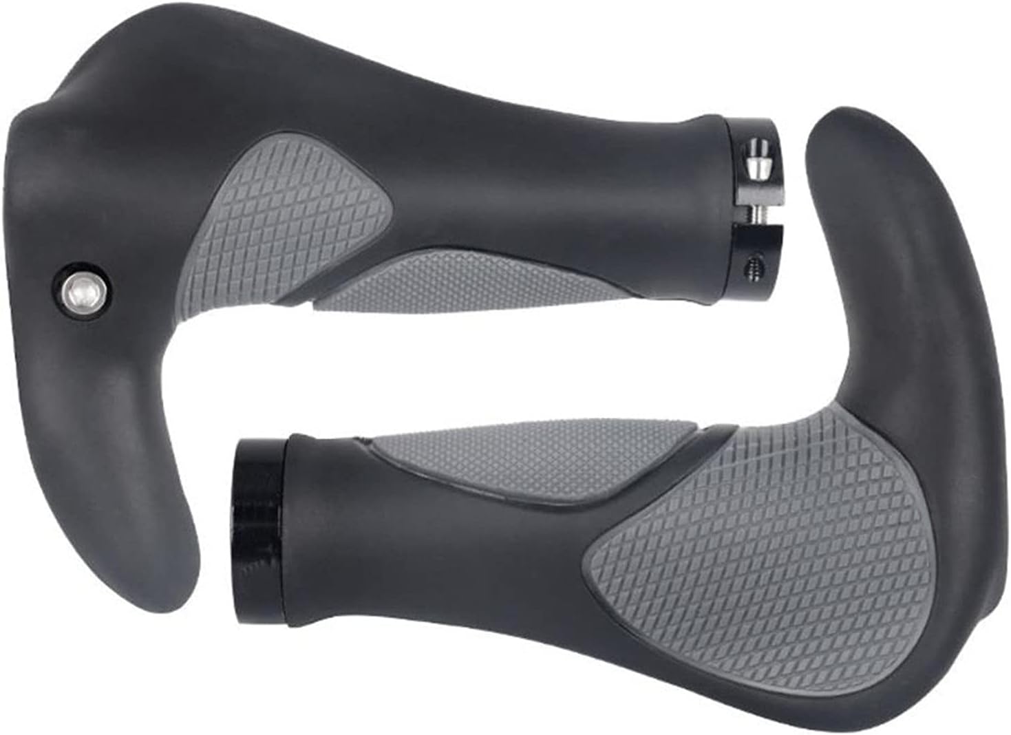 Horn Bike Grips, Bike Handlebar Grips, Ergonomic Desgin with