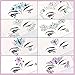 TOODOO 8 Sets Mermaid Face Gems Glitter Sticker Rhinestone Bindis Crystal Face Jewels Tattoo Forehead Decorations for Women Favors (Elegant Pattern)