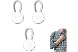 CLLFUU Collar Extenders for Mens Shirts,3 Pack Button Extender for Dress Shirts,Soft Elastic Neck Extenders for Mens Dress Shirts,White.