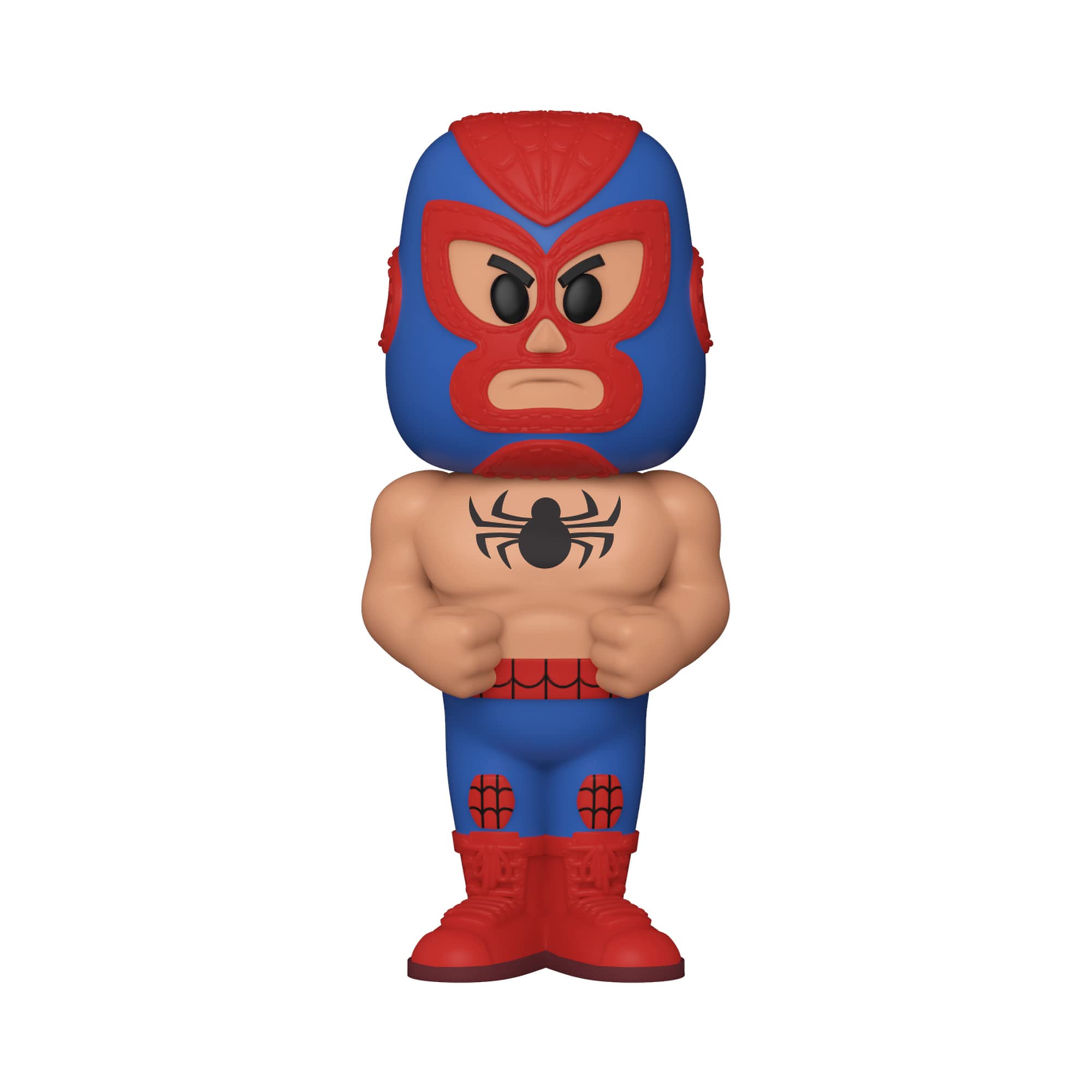 Funko Vinyl SODA, Luchadores, Spider, Man, Metallic, 1/6 Odds for Rare Chase Variant, Marvel Comics, Collectable Vinyl Figure, Gift Idea, Official Merchandise, Toys for Kids & Adults