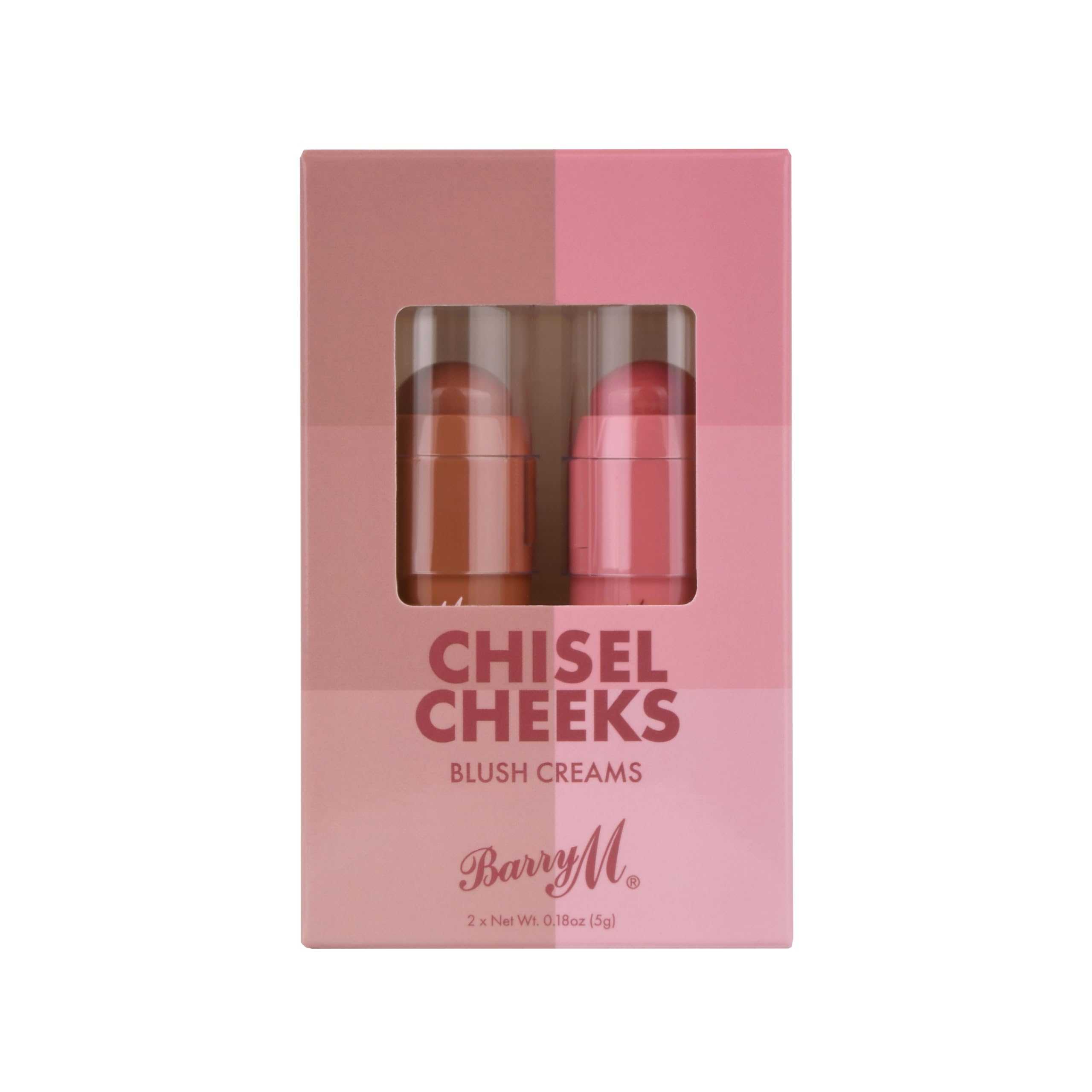 Barry M Chisel Cheeks Blush Creams, Shades Pink Blushed & Rosey | Cheek Blusher Creams