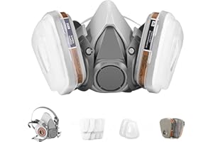 PANBEAR Active Carbon Gases Chemicals Respirator - for Vapors, Paint, Dust,Formaldehyde, Sanding, Polishing, Spraying,Machine Polishing and other Work
