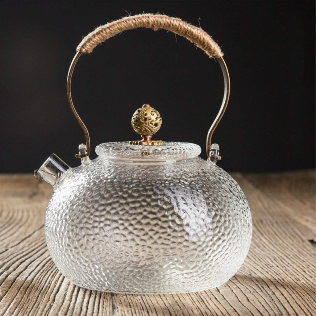 OPJN Tetera de Vidrio con infusor, Tetera de Estufa con Filtro for ...