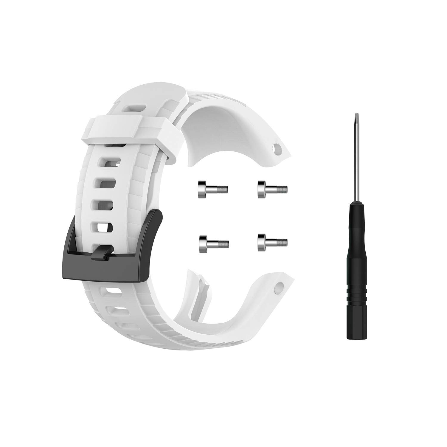 Huwokxix Watch Strap compatible with Suunto 5,Adjustable Silicone Sports Strap Replacement Band for Suunto 5 Smart Watch