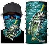 MEILAIER UV Fishing Mask Moisture Wicking Headband Seamless Bandana COOLMAX Microfiber for Cycling Running Hunting Motorcycle Head Wear