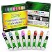 StationeryMonster Fluorescent Liquid Chalk Markers, 8 Vibrant Colors with Quality 3mm Chisel Tip Non Toxic, Kids-Safe, Odorless