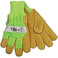 Kinco Green Hi-Vis Lined Pigskin Leather Work Gloves (Style No. 1939KWP)