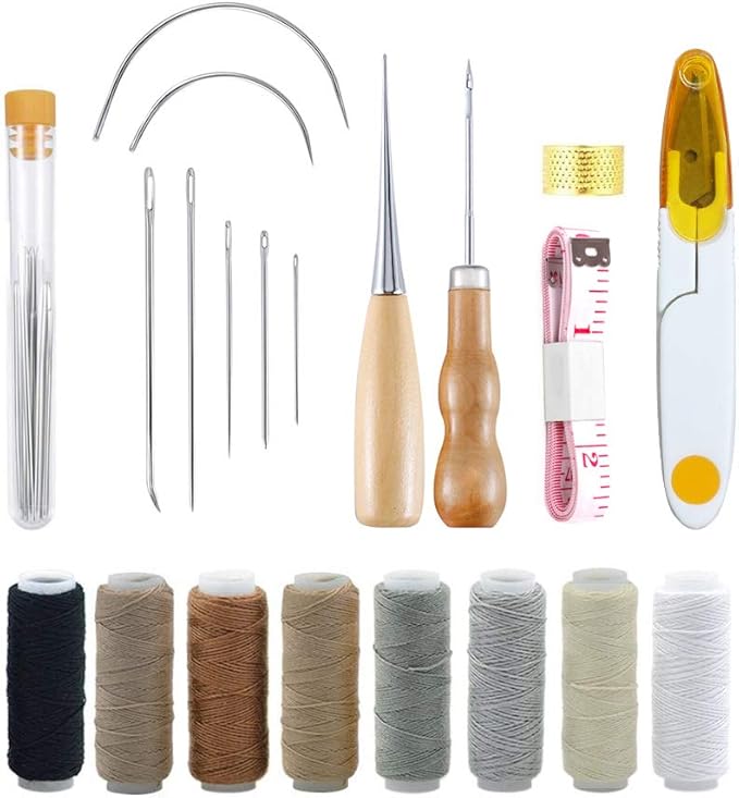 29 Pcs Leather Craft Hand Stitching Sewing Tools Kit Leather Hand