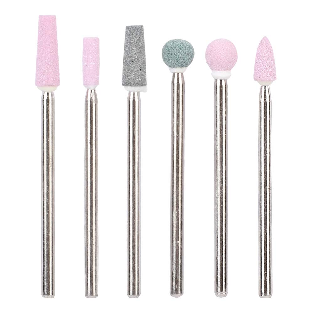 6pcs Nail Drill Bit Sets, Tungsten Steel Nail File Bits Nail Art Tools For Acrylic Nails, Electric Nail File Acrylic Gel Nail Bit Kit, Cuticle Remover Bits for Manicure Pedicure, Home Salon [JG #5]